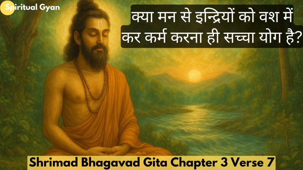 क्या मन से इन्द्रियों को वश में कर कर्म करना ही सच्चा योग है?