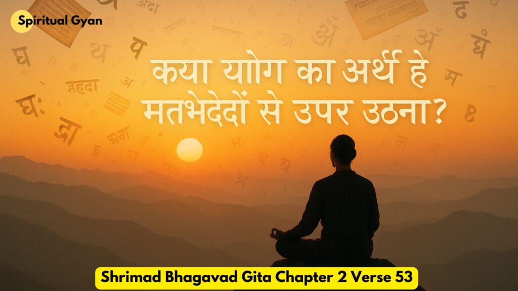 क्या योग का अर्थ है मतभेदों से ऊपर उठना?
