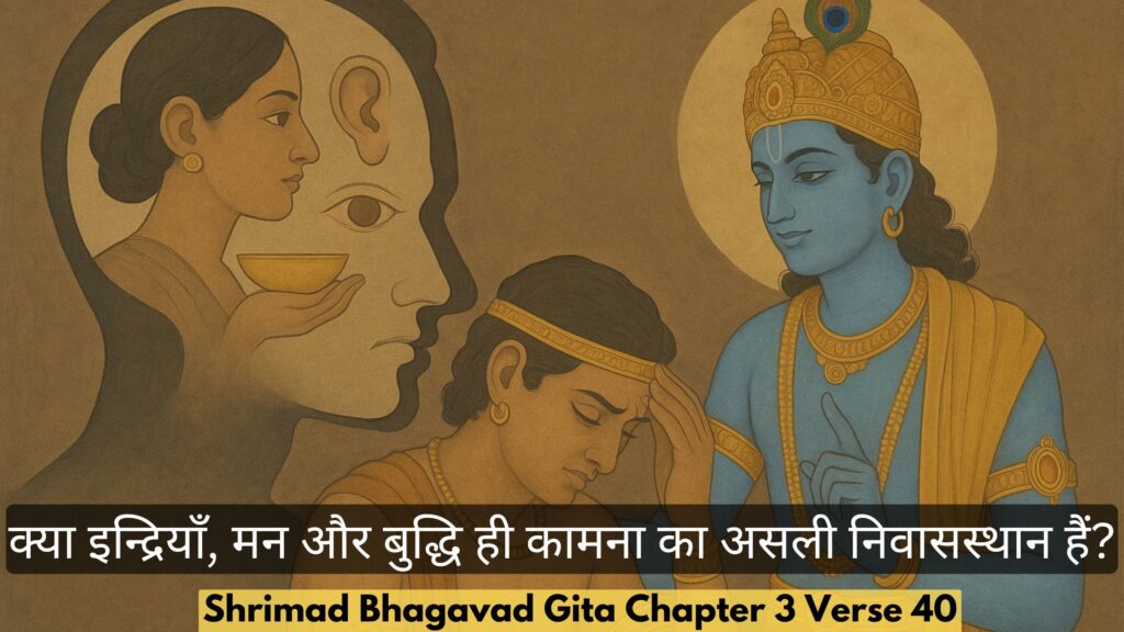 क्या इन्द्रियाँ मन और बुद्धि ही काम का असली निवासस्थान हैं?