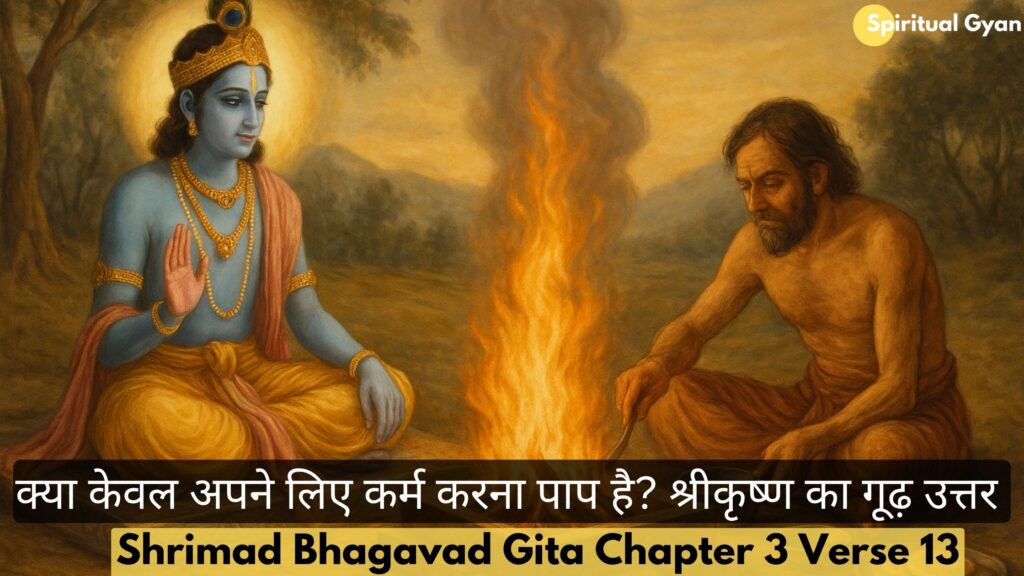 क्या केवल अपने लिए कर्म करना पाप है? श्रीकृष्ण का गूढ़ उत्तर