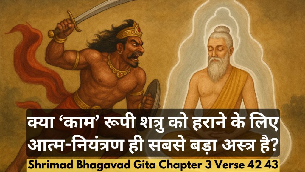 क्या ‘काम’ रूपी शत्रु को हराने के लिए आत्म-नियंत्रण ही सबसे बड़ा अस्त्र है?