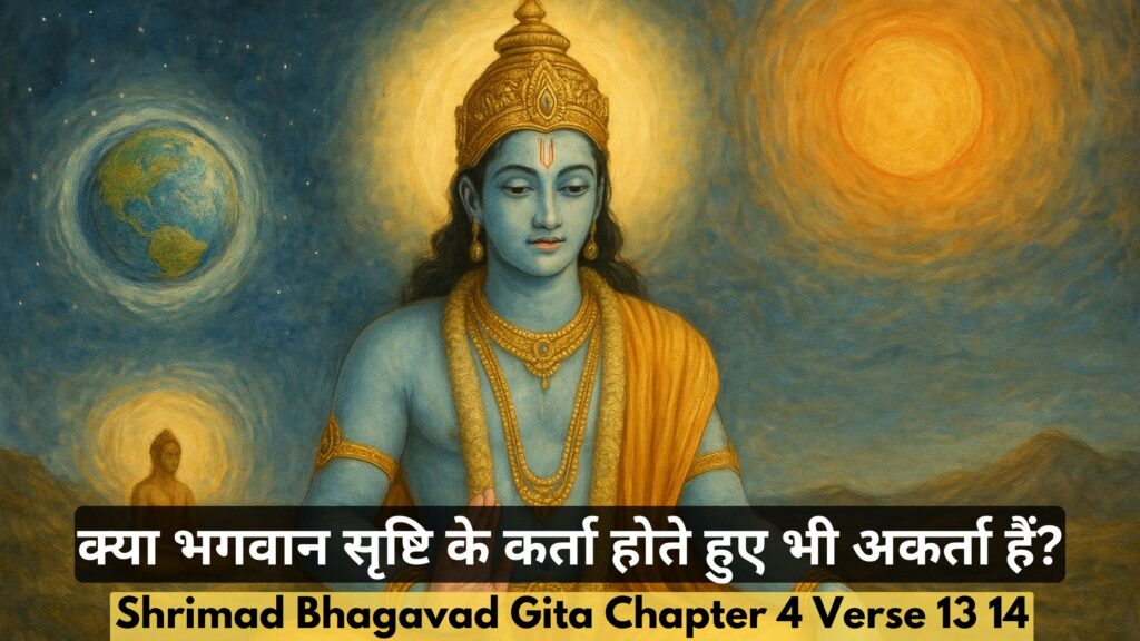 क्या भगवान सृष्टि के कर्ता होते हुए भी अकर्ता हैं?
