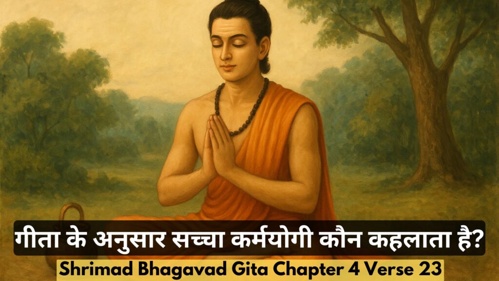 गीता के अनुसार सच्चा कर्मयोगी कौन कहलाता है?