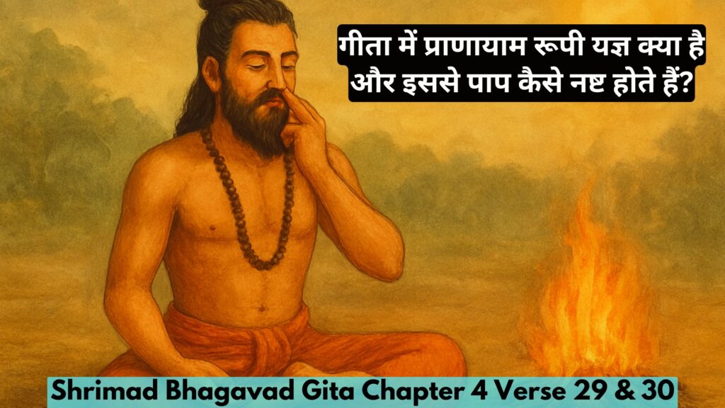 गीता में प्राणायाम रूपी यज्ञ क्या है और इससे पाप कैसे नष्ट होते हैं?