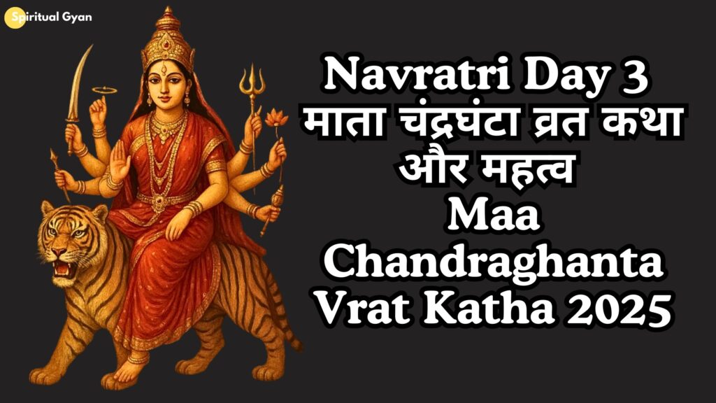Navratri Day 3 – माता चंद्रघंटा व्रत कथा और महत्व Maa Chandraghanta Vrat Katha 2025