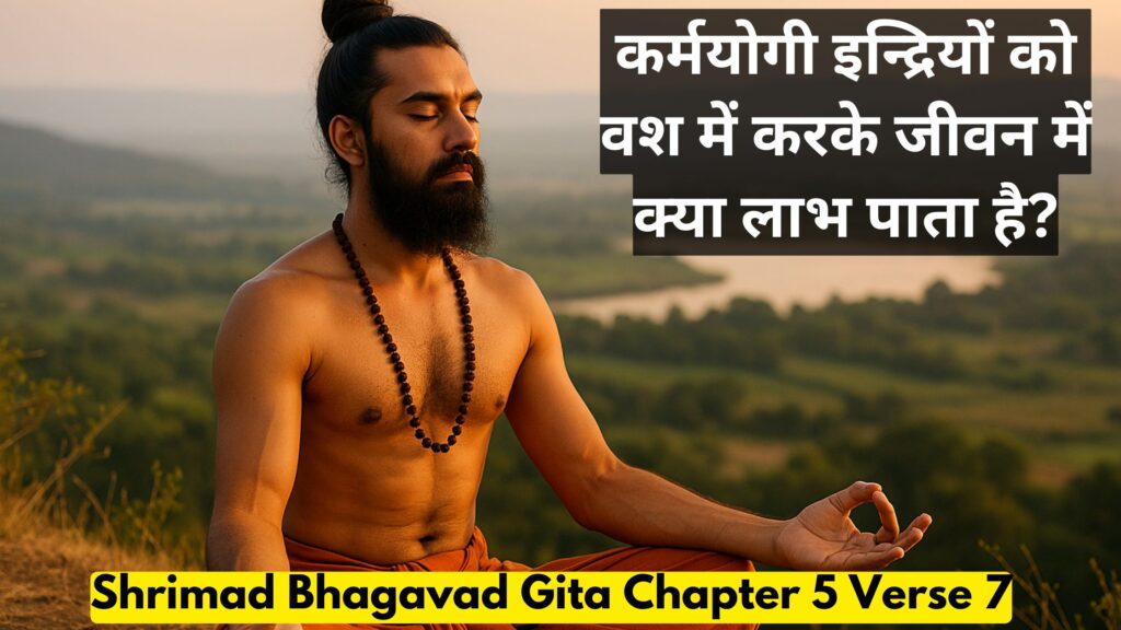कर्मयोगी इन्द्रियों को वश में करके जीवन में क्या लाभ पाता है?