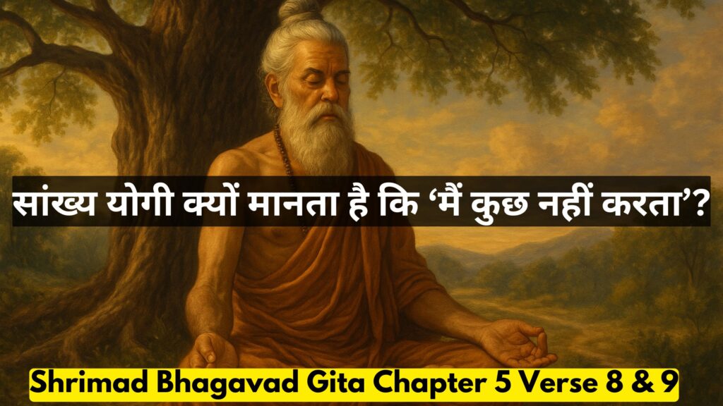 सांख्य योगी क्यों मानता है कि मैं कुछ नहीं करता?