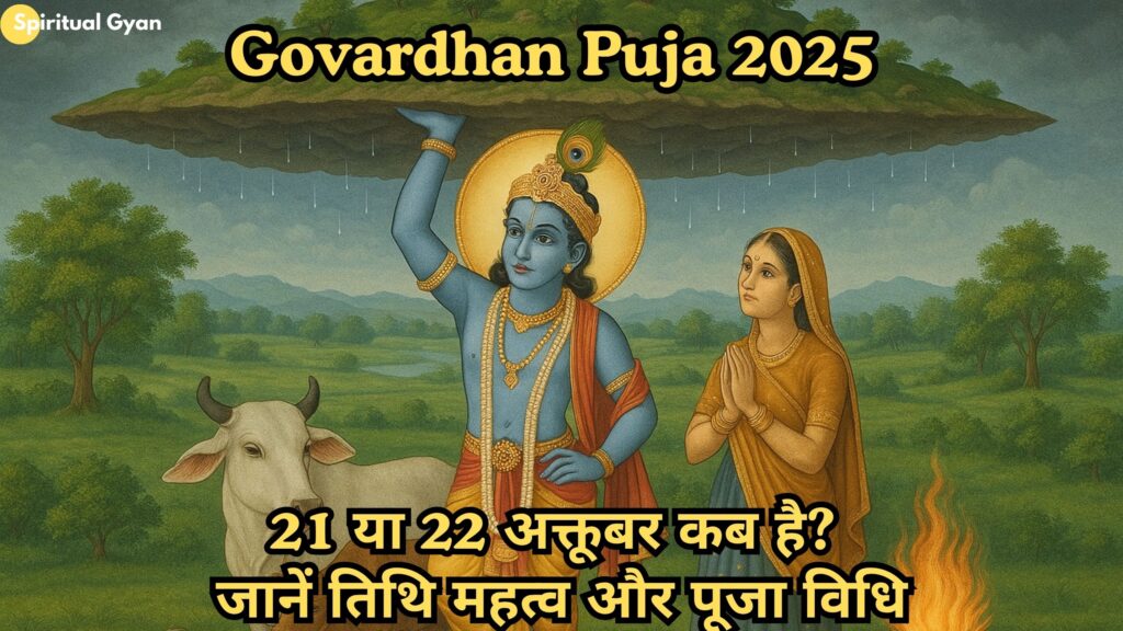 Govardhan Puja 2025: 21 या 22 अक्तूबर कब है? जानें तिथि महत्व और पूजा विधि