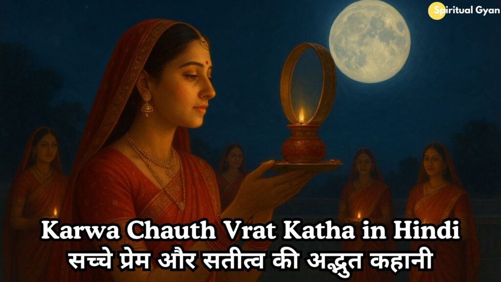 Karwa Chauth Vrat Katha in Hindi 2025 : सच्चे प्रेम और सतीत्व की अद्भुत कहानी
