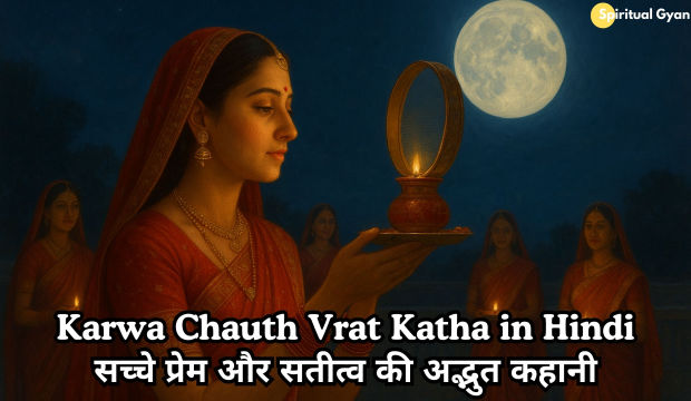 Karwa Chauth Vrat Katha in Hindi 2025