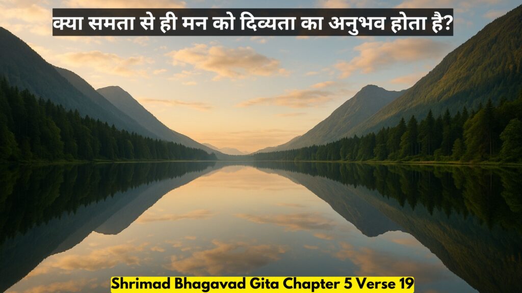 क्या समता से ही मन को दिव्यता का अनुभव होता है?