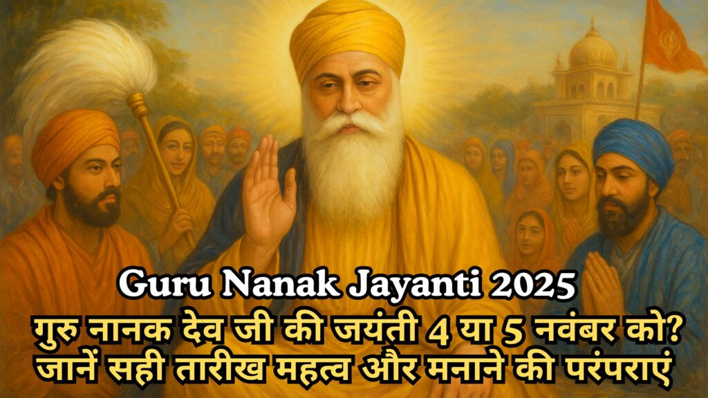 Guru Nanak Jayanti 2025 – गुरु नानक देव जी की जयंती 4 या 5 नवंबर को? जानें सही तारीख महत्व और मनाने की परंपराएं