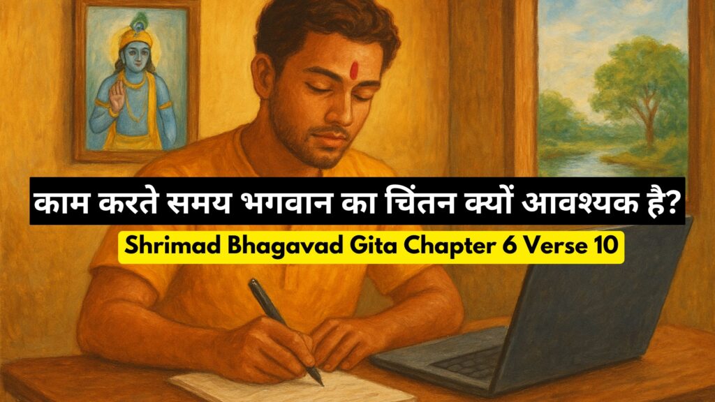काम करते समय भगवान का चिंतन क्यों आवश्यक है?