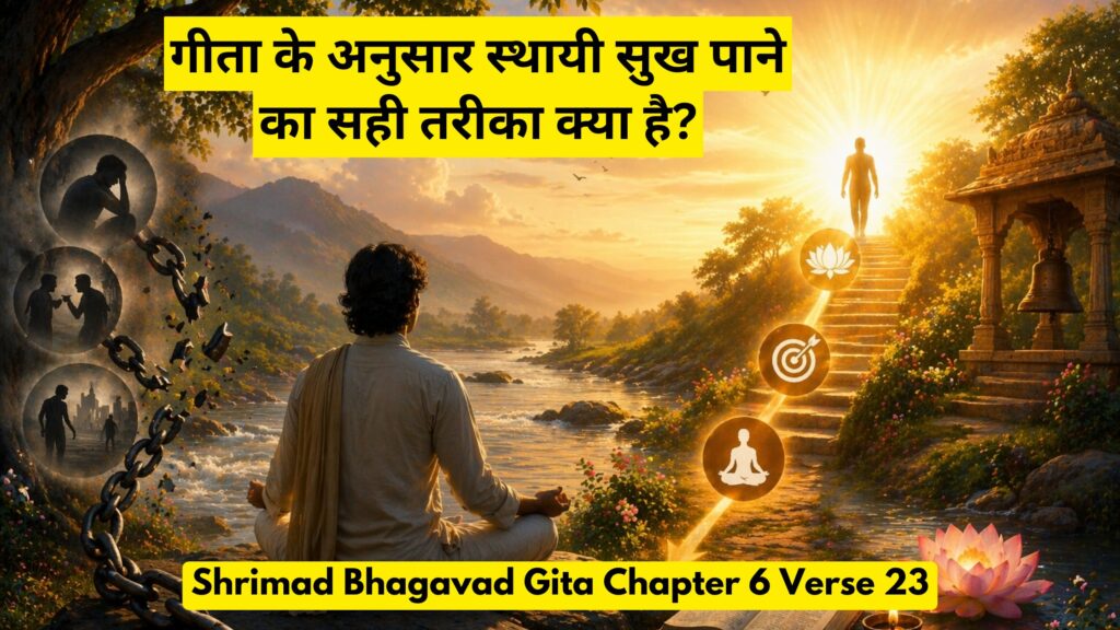 गीता के अनुसार स्थायी सुख पाने का सही तरीका क्या है?