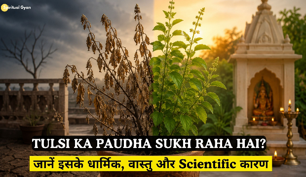 Tulsi Ka Paudha Sukh Raha Hai janiye vastu tips