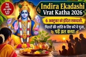 6 अक्टूबर को इंदिरा एकादशी व्रत रखा जाएगा। जानें पितरों की शांति के लिए इसका महत्व, व्रत कथा, पूजा विधि, नियम और पारण समय।