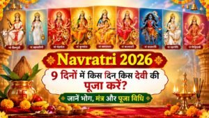 में 9 दिनों तक किस देवी की पूजा करें? जानें मां दुर्गा के नौ स्वरूप, पूजा विधि, मंत्र, भोग और हर दिन का खास महत्व।